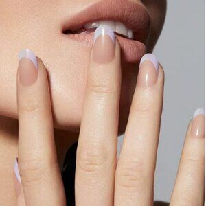 Static Nails BLENDED FRENCH SKY Round Press On Nails NEW NIB Bundl➡️Save